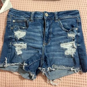 American eagle high rise shortie shorts size 8
